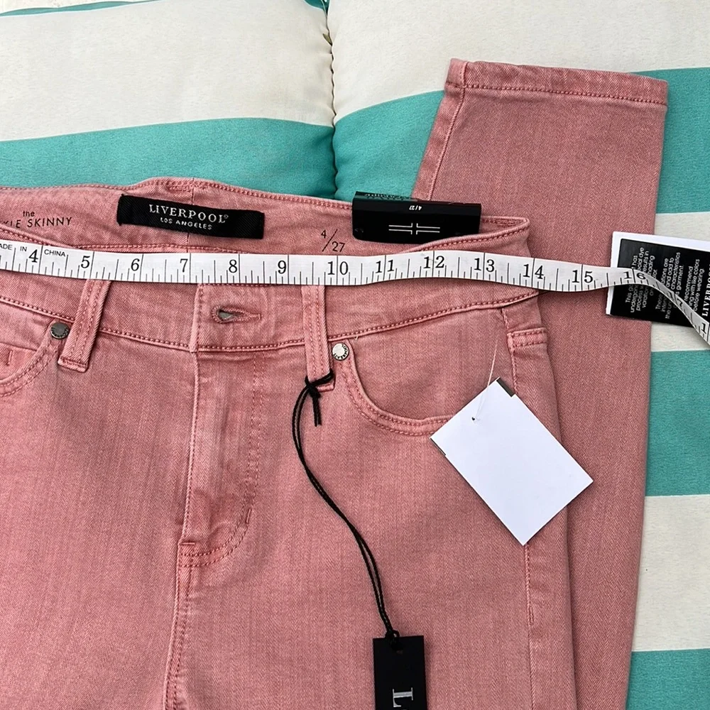 NWT Liverpool Abby Skinny Ankle in Mauve Blush Size 4/27 - Picture 9 of 13